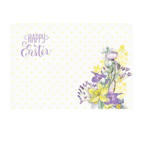 Sada 2 prestieraní Apolena Happy Easter Field Flowers, 33 × 45 cm