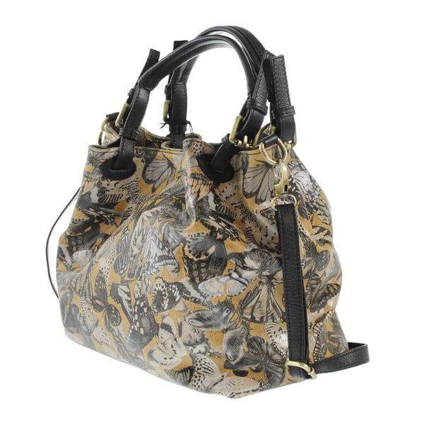 Karamelová kožená kabelka Teresa-image-3