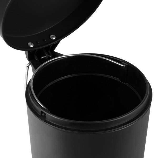 Čierny pedálový odpadkový kôš Compactor Grena, 3 l-image-1
