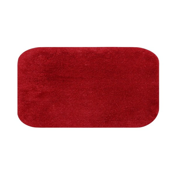 Červená kúpeľňová predložka do kúpeľne Confetti Miami, 57 × 100 cm