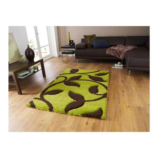 Zeleno-hnedý koberec Think Rugs Fashion, 120 × 170 cm