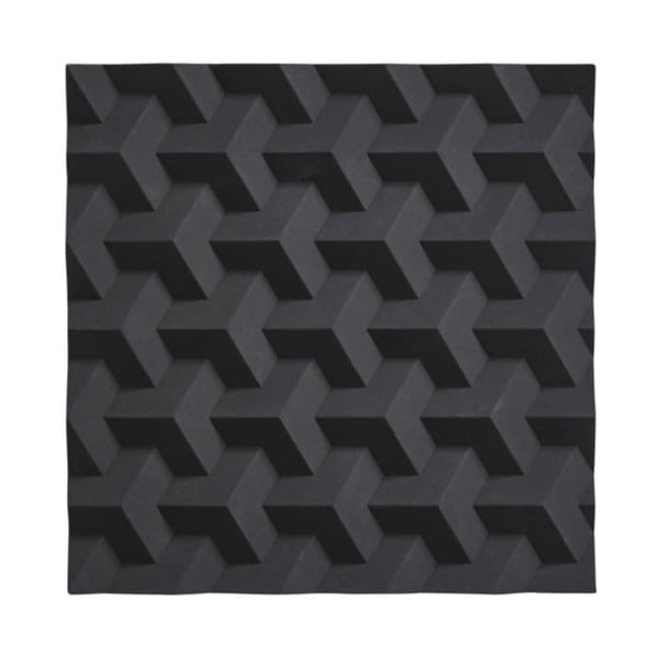 Čierna silikónová podložka pod horúce nádoby Zone Origami Fold