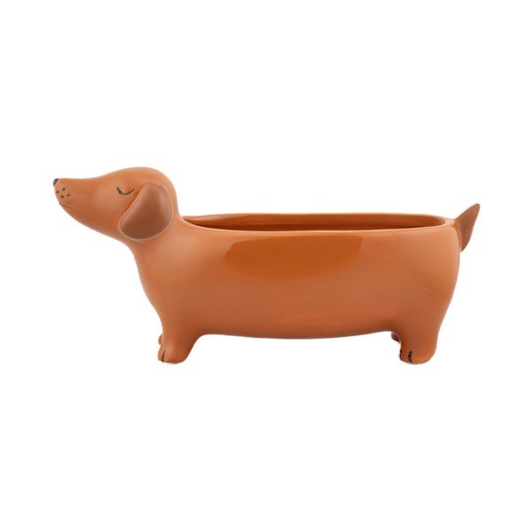 Keramický obal na kvetináč Sausage Dog – Sass & Belle-image-3