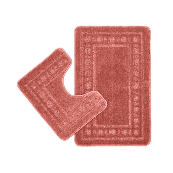 WC kúpeľňové predložky v súprave 2 ks v terakotovej farbe 50x80 cm Armoni – Catherine Lansfield