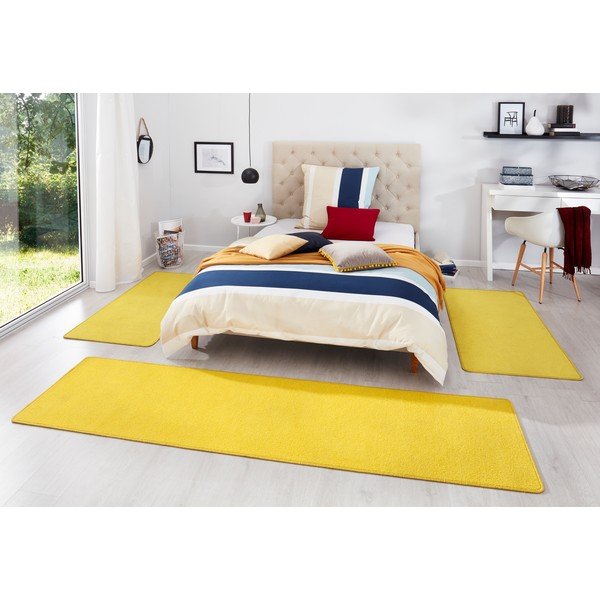 Súprava 3 žltých behúňov Hanse Home Fancy-image-1