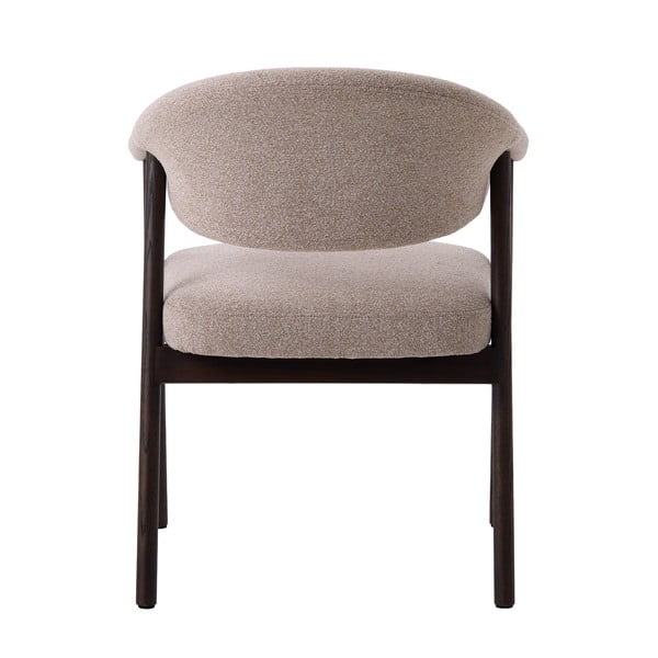 Béžové jedálenské kreslá v súprave s podrúčkami 2 ks z dubového dreva Elk – Unique Furniture-image-3