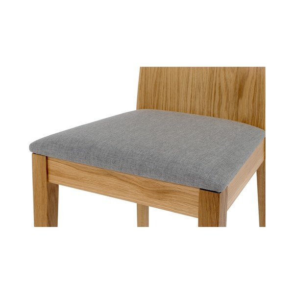 Sada 2 jedálenských stoličiek s podnožou z masívneho duba Woodman Niemi-image-3