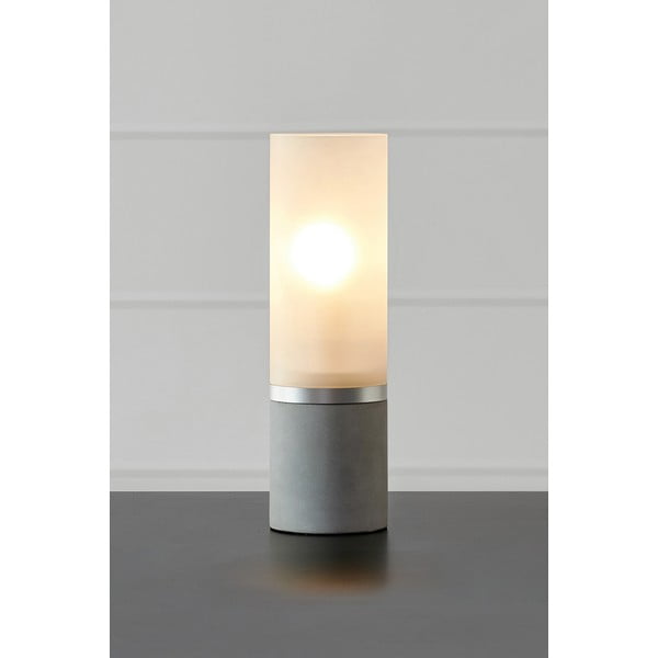 Bielo-sivá betónová stolová lampa (výška 30 cm) Molo - Markslöjd-image-1