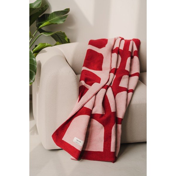 Červená/ružová deka 150x200 cm Gilli – noo.ma-image-1