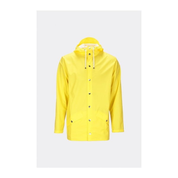 Žltá unisex bunda s vysokou vodoodolnosťou Rains Jacket, veľkosť L/XL