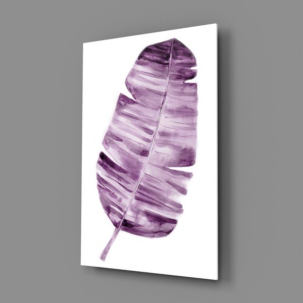 Sklenený obraz Insigne Lila Leaf, 46 x 72 cm-image-3