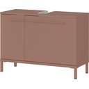 Hnedá matná skrinka pod umývadlo 80x59 cm Laurino – Germania