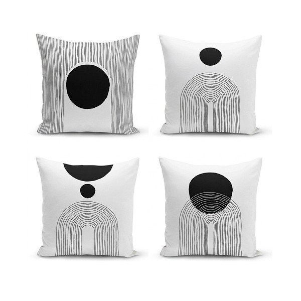 Obliečky na vankúše v súprave 4 ks 43x43 cm Simple Arch – Minimalist Cushion Covers