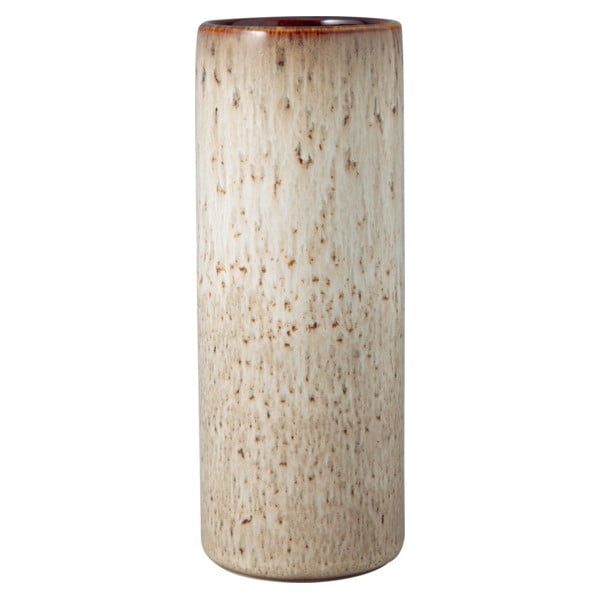 Sivo-béžová kameninová váza Villeroy & Boch Like Lave, výška 20,5 cm