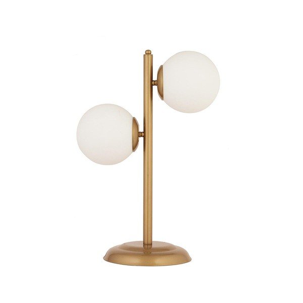 Biela/v zlatej farbe stolová lampa White Pine - Magenta Home