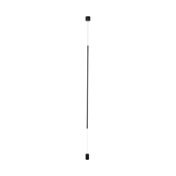 Matne čierna hliníková LED stojacia lampa (výška  300 cm) Elettra – Nova Luce