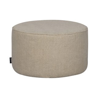 Béžový puf WOOOD Sara, ø 60 cm