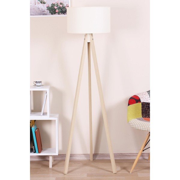 Béžová/v prírodnej farbe stojacia lampa - Magenta Home-image-1