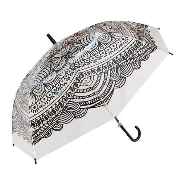 Transparentný dáždnik Ethnic, ⌀ 105 cm