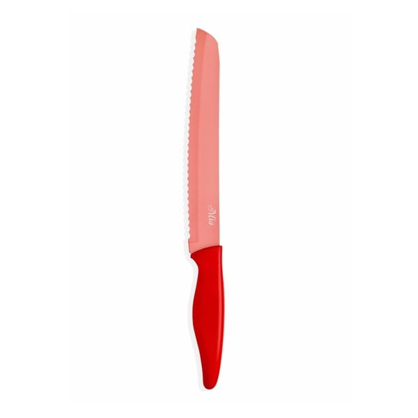 Červený nôž na pečivo The Mia, dĺžka 20 cm