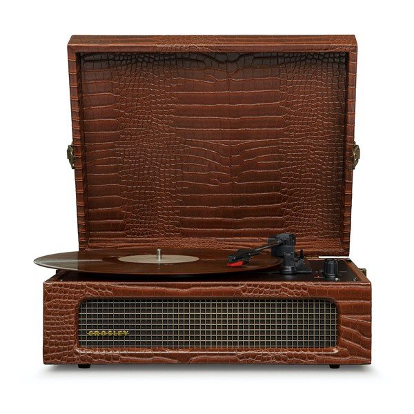 Hnedý gramofón Crosley Voyager Croc-image-4