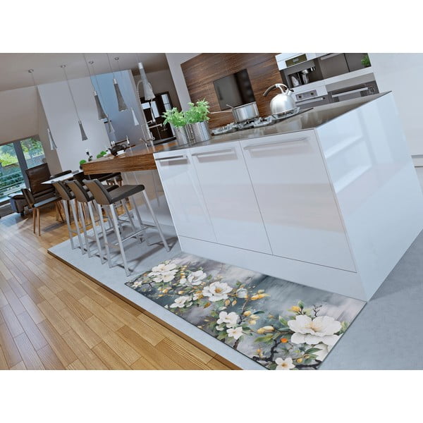 Modrý prateľný behúň 52x100 cm Ricci Sara – Universal-image-1