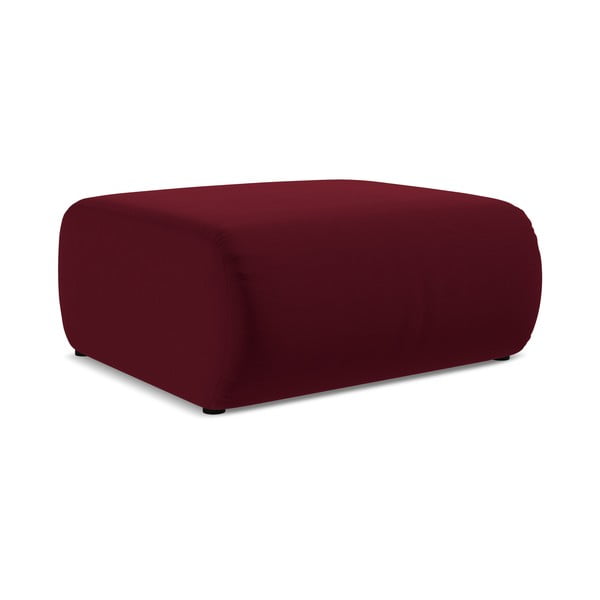 Vínovočervená zamatová podnožka Ekahi – Makamii-image-2