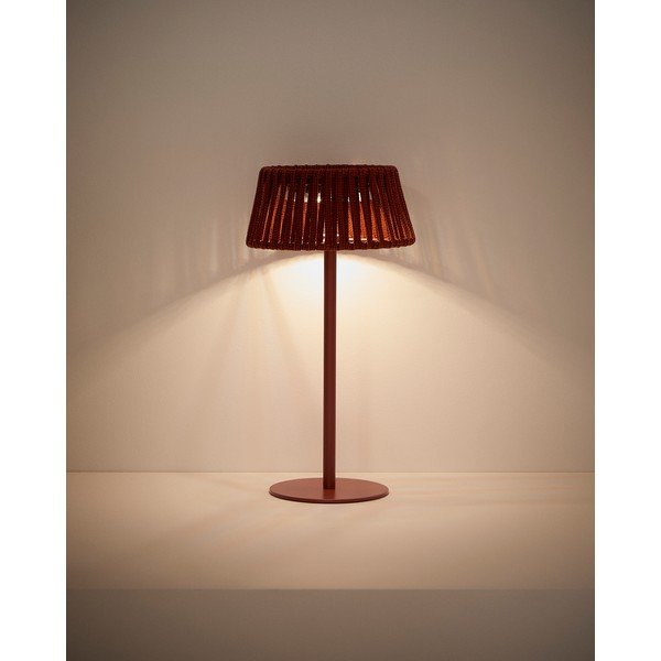 LED stolové/prenosné vonkajšie svietidlo so solárnym panelom (výška  30 cm) Aldet – Kave Home-image-2