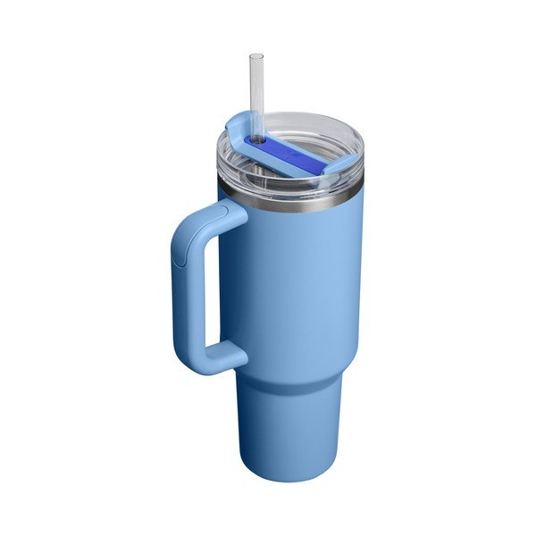 Modrá termoska so slamkou z nehrdzavejúcej ocele 1,18 l Quencher H2.O FlowState™ Tumbler Blue Sky – Stanley-image-2