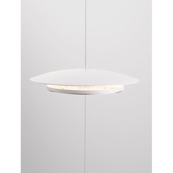 Matne biela hliníková LED stojacia lampa so stmievačom (výška  330 cm) Olos – Nova Luce-image-3