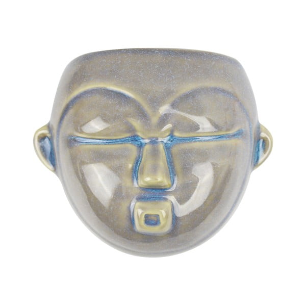 Sivý nástenný kvetináč PT LIVING Mask, 18,1 x 14,5 cm