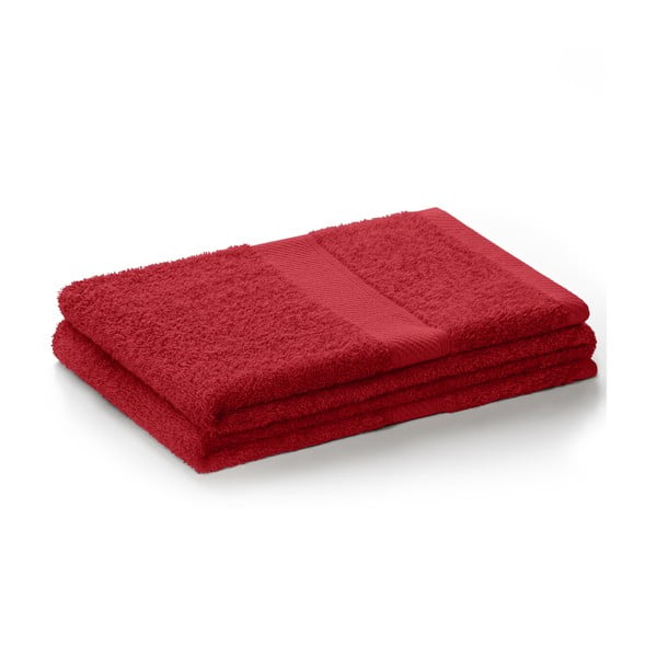 Červený uterák DecoKing Bamby, 50 × 100 cm