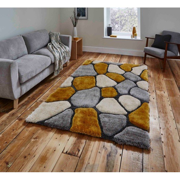 Sivo-žltý koberec Think Rugs Noble House Rock, 150 x 230 cm-image-1