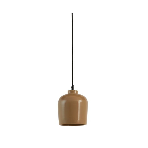 Hnedé stropné svietidlo s keramickým tienidlom ø 18 cm Dena - Light & Living