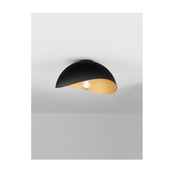 Matne čierne/v zlatej farbe kovové stropné svietidlo Opsi – Nova Luce-image-3