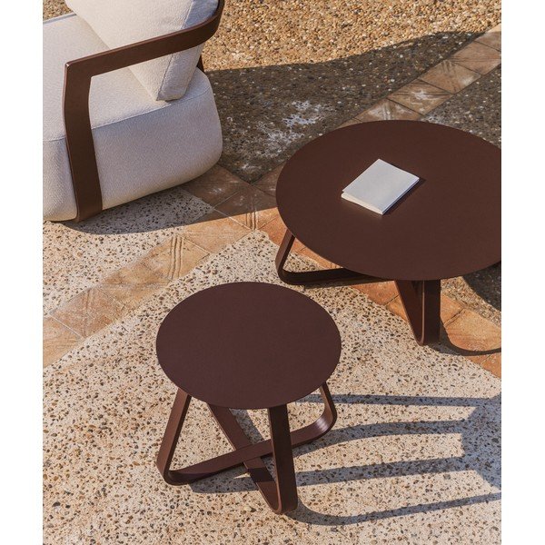 Kovový okrúhly záhradný stolík ø 48 cm Tamaris – Kave Home-image-2