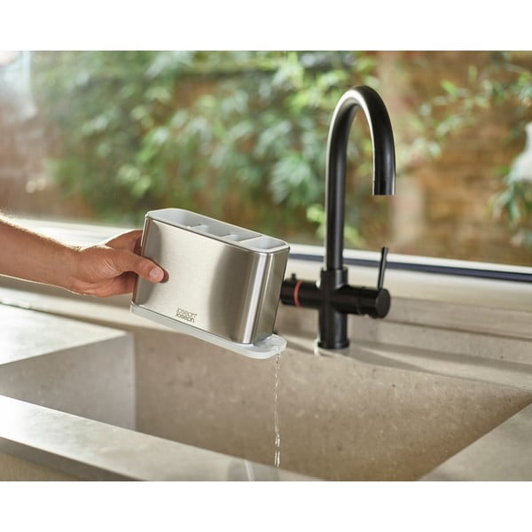 Kovový odkvapkávač na príbory v striebornej farbe Surface – Joseph Joseph-image-1