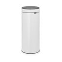 Biely dotykový oceľový odpadkový kôš 30 l Touch Bin – Brabantia