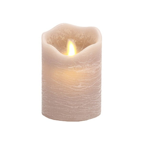 LED svietiaca dekorácia Vorsteen Candle Grau, 11 cm