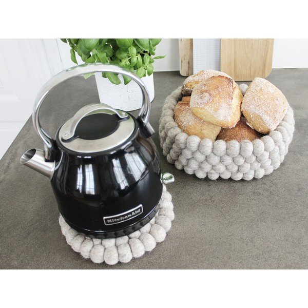 Pieskovohnedý guľôčkový vlnený úložný košík Wooldot Ball Basket, ⌀ 28 cm-image-3