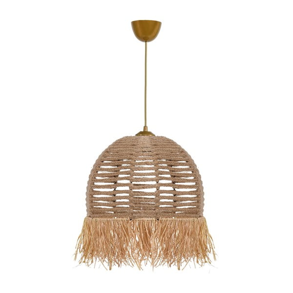 Svetlohnedé závesné svietidlo ø 30 cm – Opviq lights