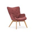 Červené menčestrové kreslo Niko – Ropez