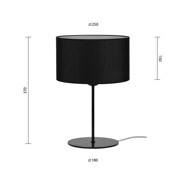 Čierna stolová lampa Sotto Luce Doce S, ⌀ 25 cm-image-3