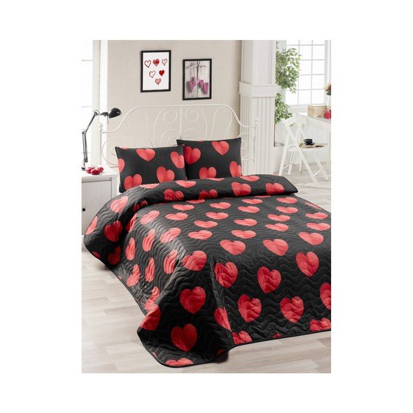 Set bavlnenej prikrývky cez posteľ a obliečky na vankúš Masso Lumida, 160 x 220 cm