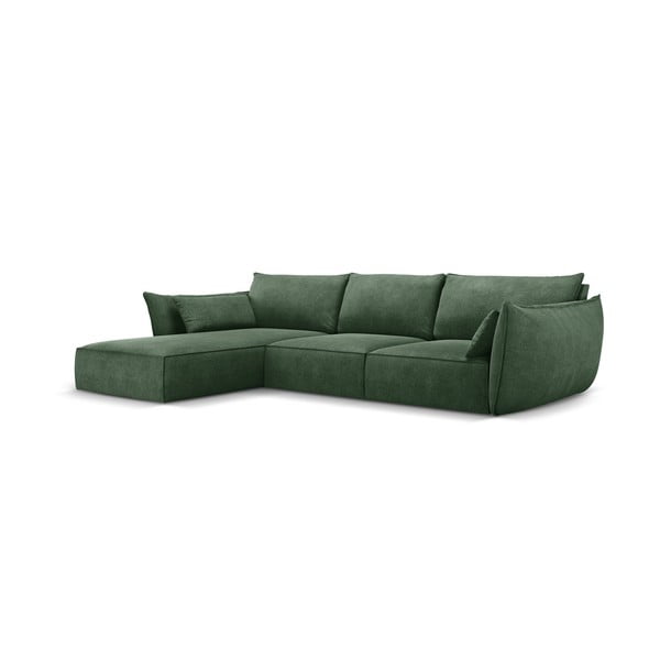 Tmavozelená rohová pohovka (ľavý roh) Vanda - Mazzini Sofas-image-2