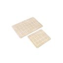 Krémové kúpeľňové predložky v súprave 2 ks 50x80 cm Kareli – Foutastic