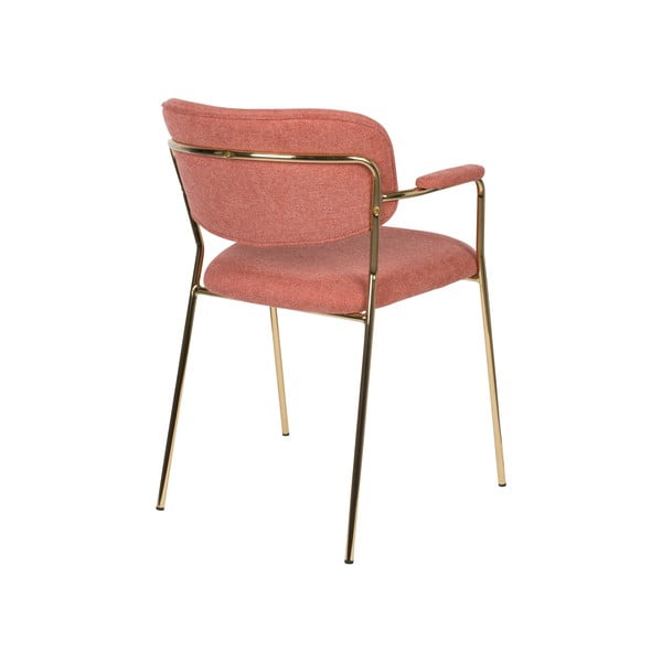 Ružové jedálenské stoličky v súprave 2 ks Jolien – White Label-image-4