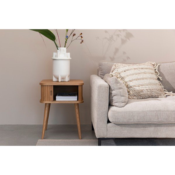 Nočný stolík v dekore duba v prírodnej farbe Barbier – Zuiver-image-4