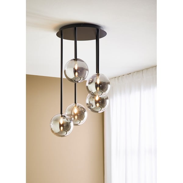 Čierne závesné svietidlo Markslöjd Univrse 5L-image-1