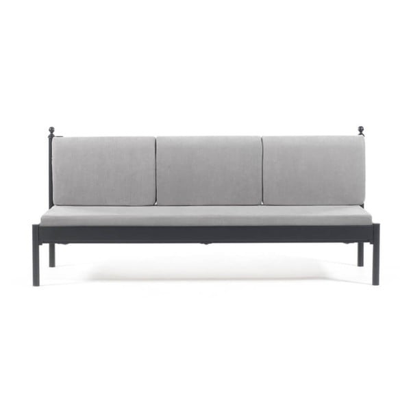 Sivá trojmiestna vonkajšia sedačka Mitas, 76 × 209 cm
